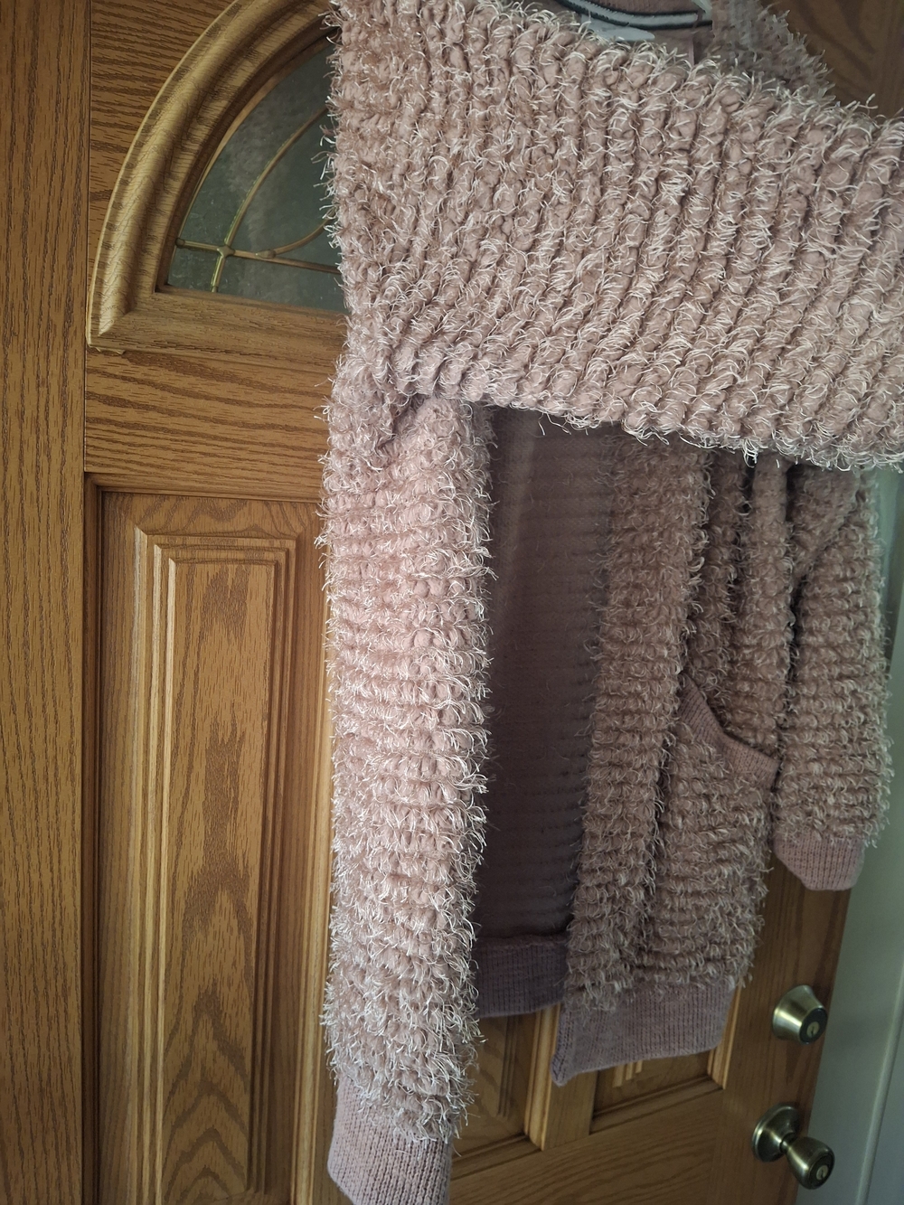 Knox Rose Pink Textured Open-Front Cardigan - Picture 5 of 5